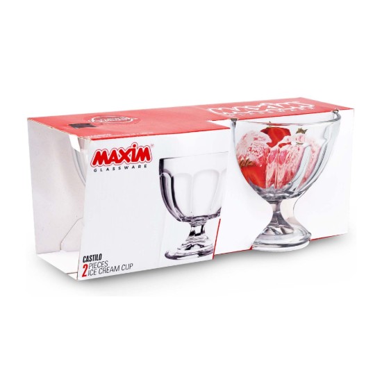 2 db-os üveg fagylaltpohár készlet, 500 ml - Maxim