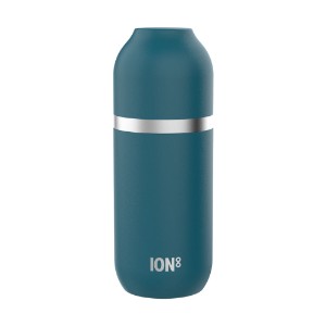 Vákuumlombik, pohárral, rozsdamentes acél, 700ml, "Luma", Deep Teal - Ion8