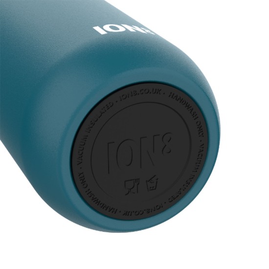 Vákuumlombik, pohárral, rozsdamentes acél, 700ml, "Luma", Deep Teal - Ion8