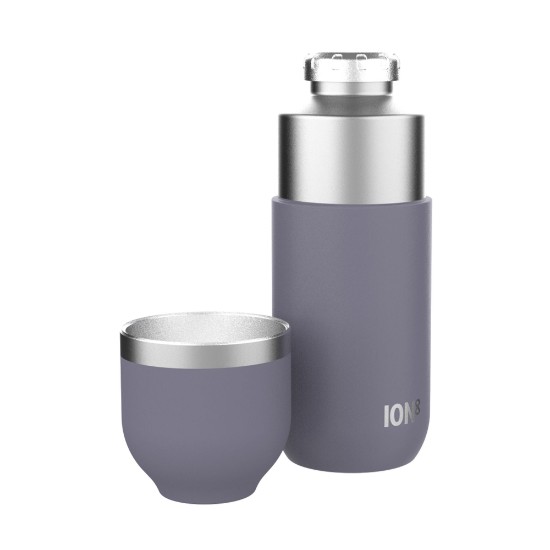 Vákuumlombik, pohárral, rozsdamentes acél, 700ml, "Luma", Purple - Ion8