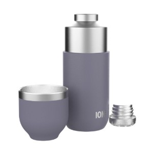 Vákuumlombik, pohárral, rozsdamentes acél, 700ml, "Luma", Purple - Ion8