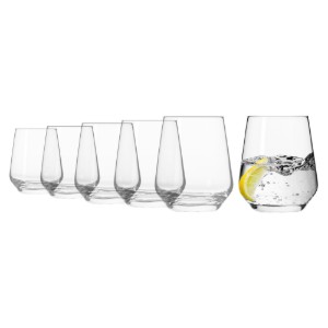 Krosno - 400 ml - es 6 db "Splendour" üdítő pohár készlet