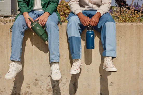 Hőszigetelő palack, rozsdamentes acél, 950 ml, "Wide Mouth", Indigo - Hydro Flask