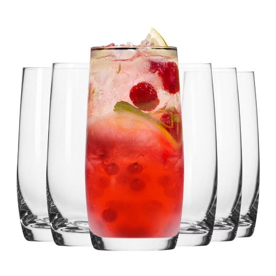 6 részes "long drinks" pohárkészlet, üvegből, 350ml, "Blended" - Krosno