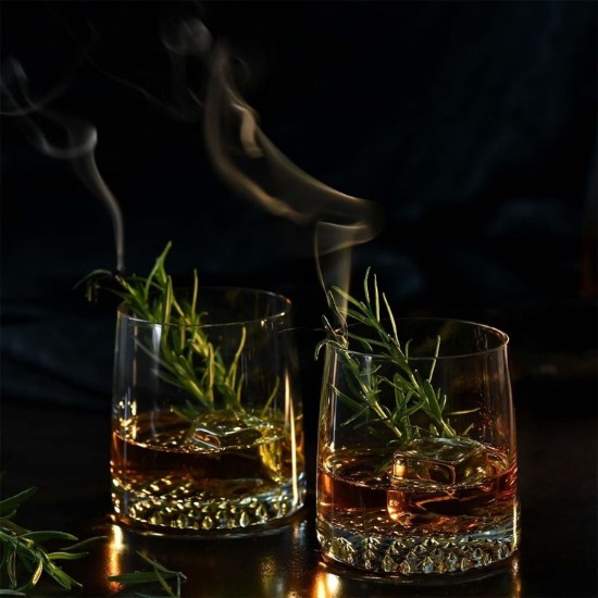 6 db whisky pohár készlet, kristályos üveg, 370 ml, "Fjord" - Krosno