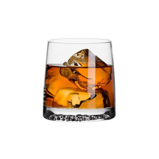 6 db whisky pohár készlet, kristályos üveg, 370 ml, "Fjord" - Krosno