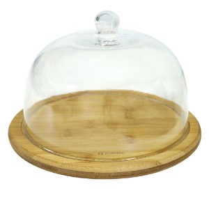 Sajttálaló tál, üvegfedővel, 24 cm - Zokura