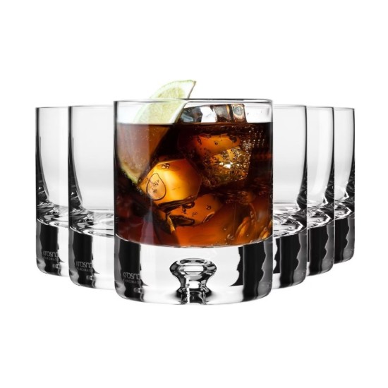 6 darabos whiskyspohár készlet, kristályüveg, 250 ml, "Legend" - Krosno
