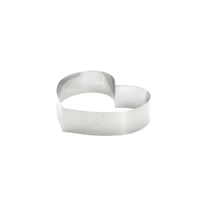 Szív alakú sütiforma, rozsdamentes acél, 14 cm - de Buyer