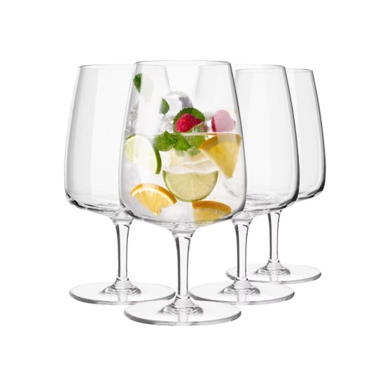 4 darabos vizespohár készlet, kristályüveg, 330 ml, "Modern" - Krosno