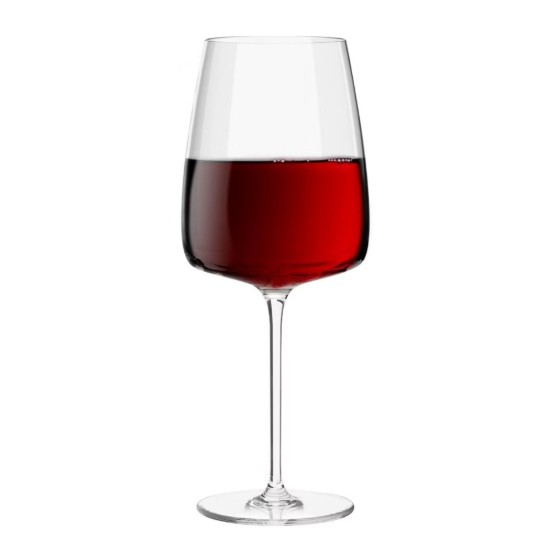 4 darabos vörösboros pohár készlet, kristályüveg, 750 ml, "Modern" - Krosno