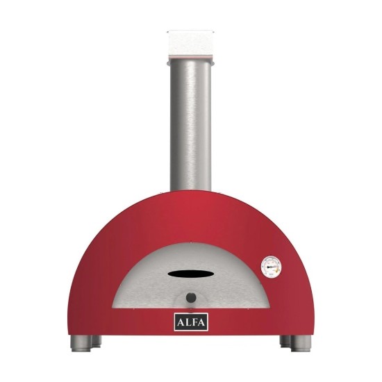 Moderno 1 Pizze fatüzelésű pizzakemencé, piros - Alfa