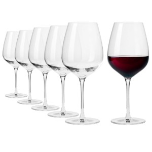 6 darabos Pinot Noir borospohár készlet, kristályüvegből, 800ml, "Divine" - Krosno