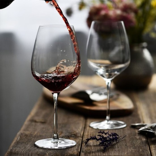 6 darabos Pinot Noir borospohár készlet, kristályüveg, 810ml, "Divine" - Krosno