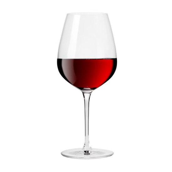 6 darabos vörösboros pohár készlet, kristályüvegből, 680 ml, "Divine" - Krosno