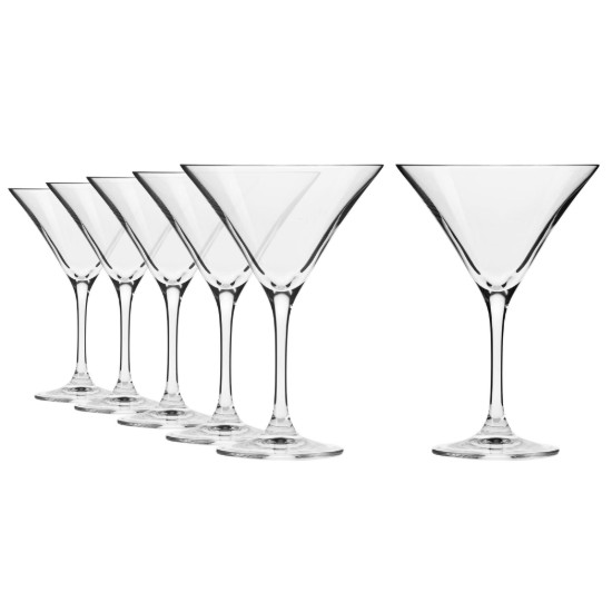 6 darabos Martini pohár készlet, kristályüveg, 240 ml, "Avant-Garde" - Krosno