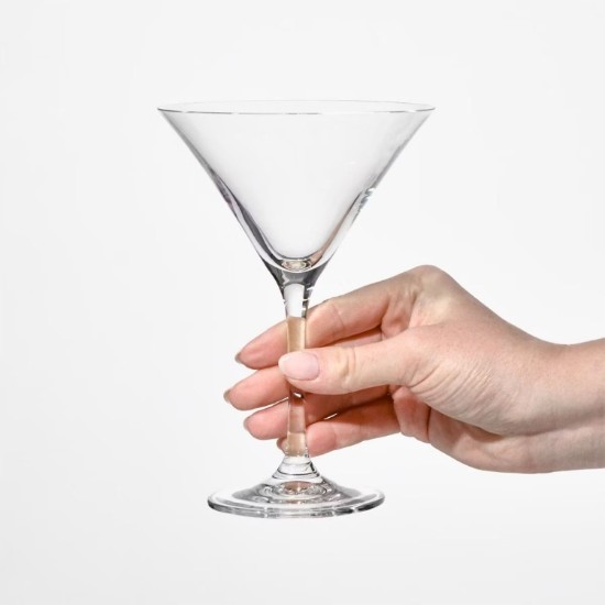 6 darabos Martini pohár készlet, kristályüveg, 240 ml, "Avant-Garde" - Krosno