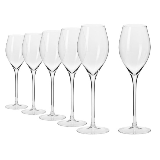 6 darabos Prosecco pohárkészlet, kristályüveg, 300 ml, "Harmony" - Krosno