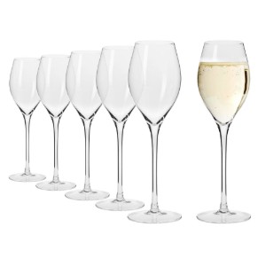 6 darabos Prosecco pohárkészlet, kristályüveg, 300 ml, "Harmony" - Krosno