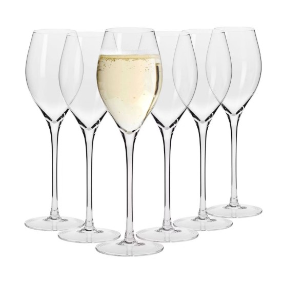 6 darabos Prosecco pohárkészlet, kristályüveg, 300 ml, "Harmony" - Krosno