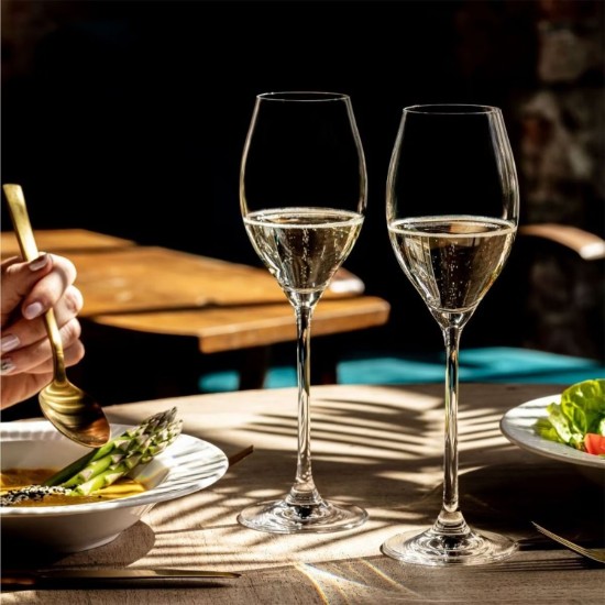 6 darabos Prosecco pohárkészlet, kristályüveg, 300 ml, "Harmony" - Krosno