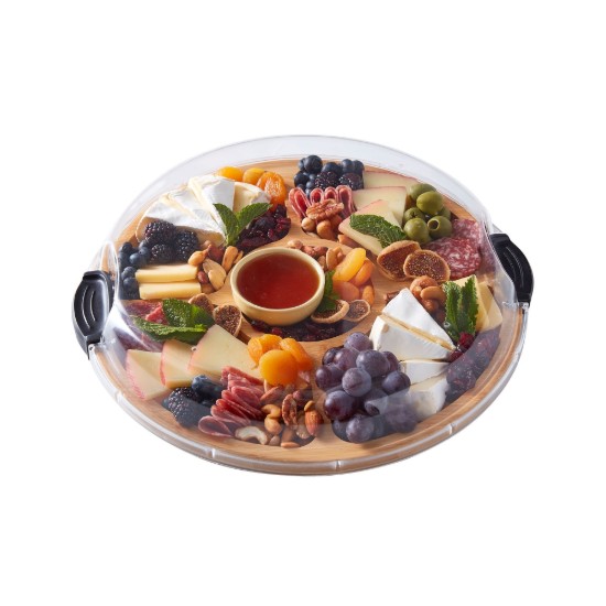 Lemezjátszó, fedővel, bambusz, 35,5 cm, "Farberware" - Kitchen Craft
