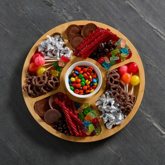 Tálaló fedővel, bambusz, 35,5cm - Farberware