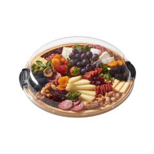 Tálalódeszka, fedővel, bambusz, 35,5 cm, "Farberware" - Kitchen Craft