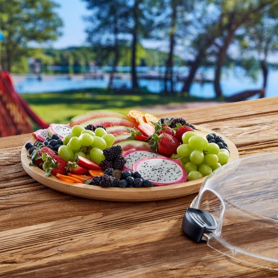 Tálalódeszka, fedővel, bambusz, 35,5 cm - Farberware