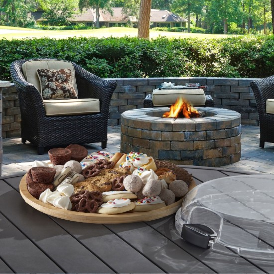 Tálalódeszka, fedővel, bambusz, 35,5 cm - Farberware