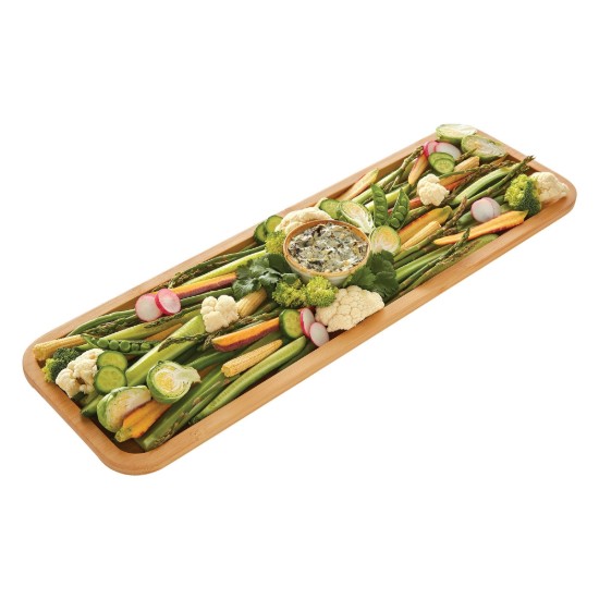 Tálalódeszka, fedővel, bambusz, 17x56 cm, "Farberware" - Kitchen Craft
