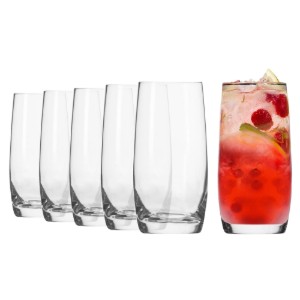 6 részes "long drinks" pohárkészlet, üvegből, 350ml, "Blended" - Krosno