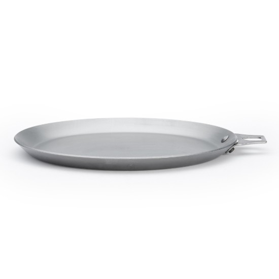 Palacsintasütő nyél nélkül, acél, 26 cm, "Mineral B" - de Buyer