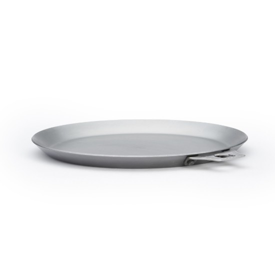 Palacsintasütő nyél nélkül, acél, 26 cm, "Mineral B" - de Buyer