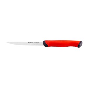 Hámozókés, 12cm, "Duo", Piros - Pirge
