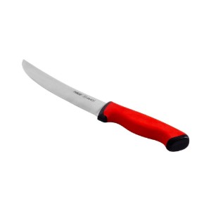 Mészáros kés, ívelt penge, 21 cm, "Duo", piros - Pirge