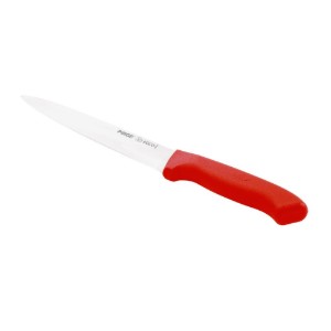 Szeletelő kés, 18 cm, "Ecco", piros - Pirge