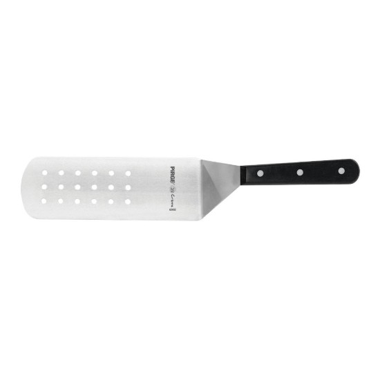 Perforált spatula, rozsdamentes acél, 26 cm, "Creme", fekete - Pirge
