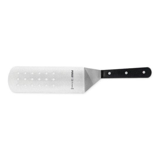 Perforált spatula, rozsdamentes acél, 26 cm, "Creme", fekete - Pirge