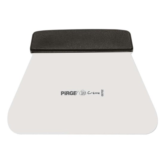 Tésztakaparó, rozsdamentes acél, 19 cm, "Creme", fekete - Pirge