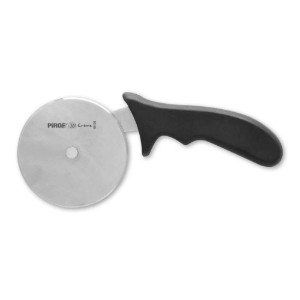 Pizzaszeletelő, rozsdamentes acél, 10 cm, "Creme", fekete - Pirge