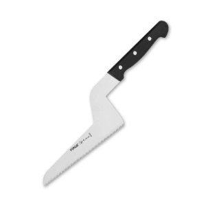 Cukrászkés, fogazott penge, 22 cm, "Creme", fekete - Pirge