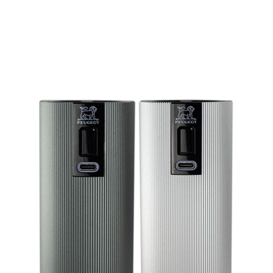 2 darabos elektromos só- és borsőrlő készlet, 15 cm,  "Line Z", Carbon/Aluminum - Peugeot