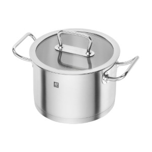 Rozsdamentes acél főzőedény, fedővel, 20 cm/3,5 l, "ZWILLING Pro" - Zwilling