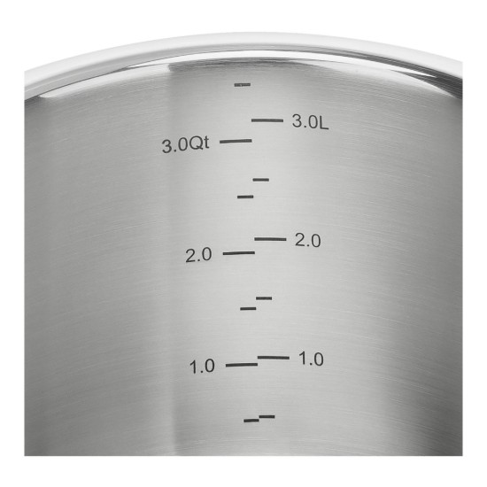 Rozsdamentes acél főzőedény, fedővel, 20 cm/3,5 l, "ZWILLING Pro" - Zwilling