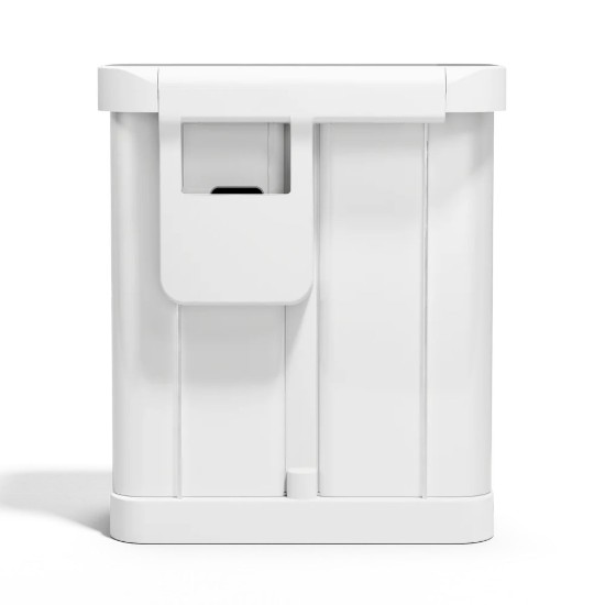 Pedálos szemetes, kétrekeszes, 58 l, rozsdamentes acél, fehéracél - simplehuman