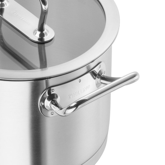 Rozsdamentes acél főzőedény, fedővel, 24 cm/8,1 l, "ZWILLING Pro" - Zwilling