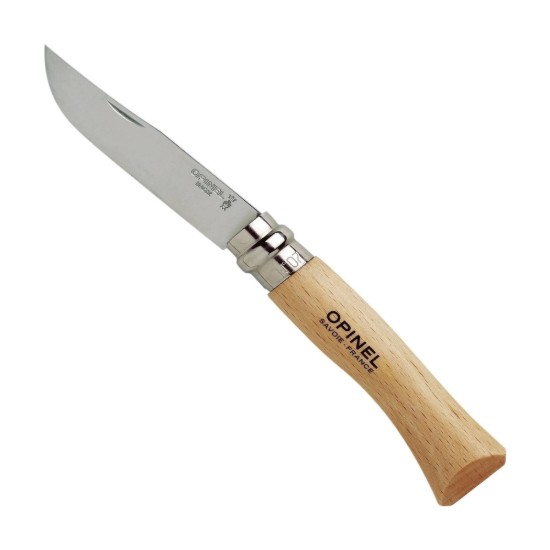 N°07 zsebkés, rozsdamentes acél, 8 cm, "Tradition Inox" - Opinel