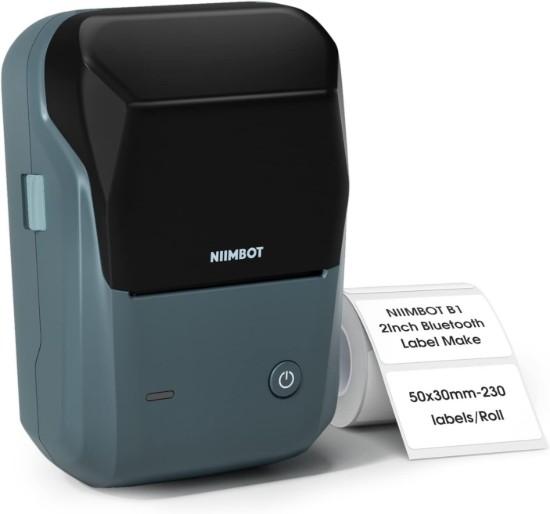 Hordozható hőcímke-nyomtató, B1 modell, Lake Blue - NIIMBOT