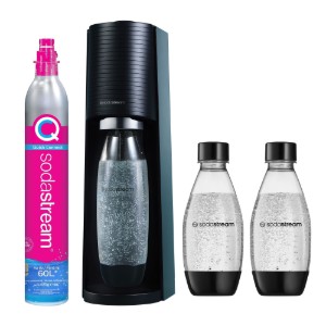 Víz szénsavasító készülék, "Terra", 3 palackkal, fekete - SodaStream